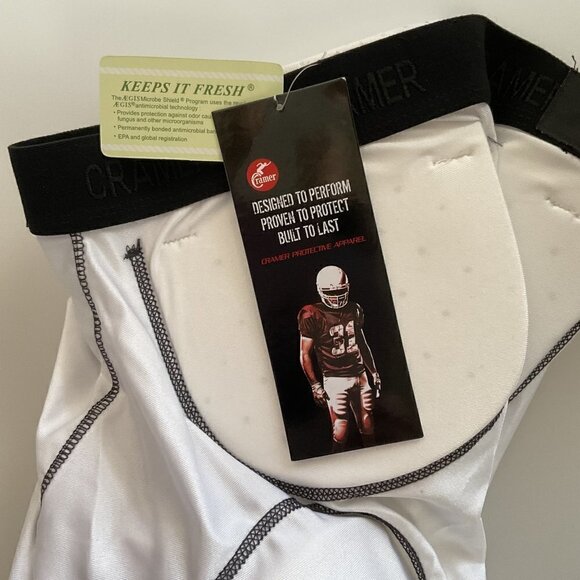 CRAMER CLASSIC 5-PAD FOOTBALL GIRDLE YOUTH SM WHITE - Picture 5 of 13